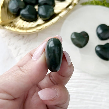 1" Mini Bloodstone Heart