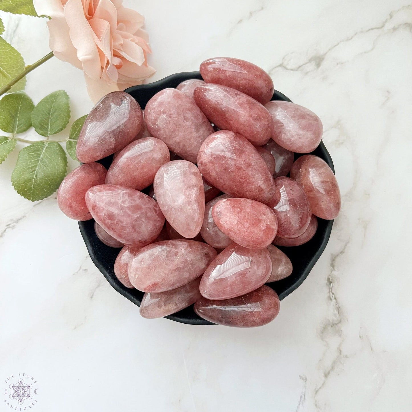 Strawberry Quartz Tumbled Stones