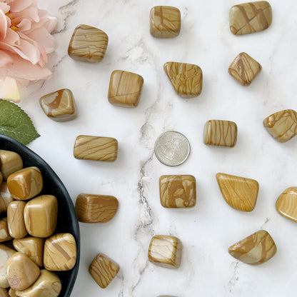 Brown Walnut Jasper Tumbled Stones