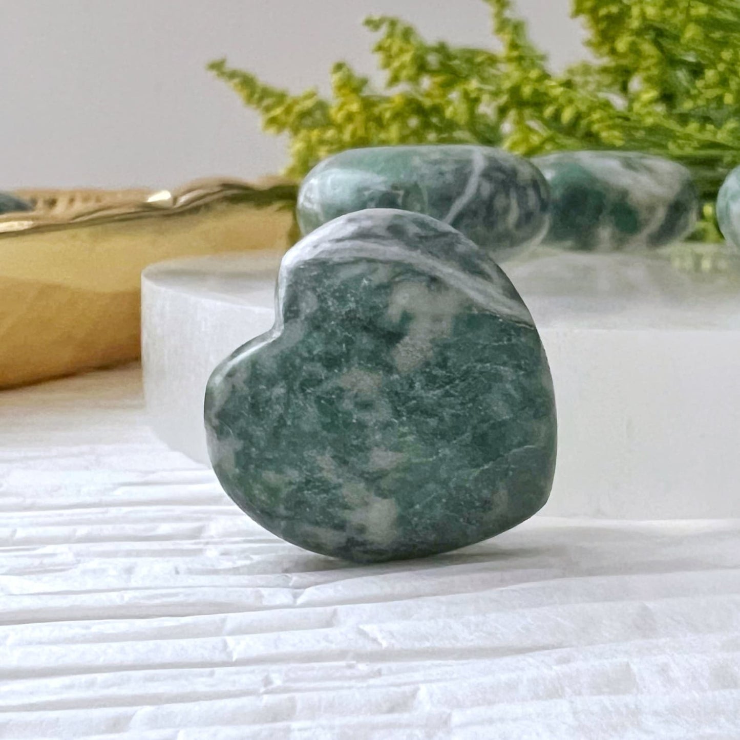 1" Mini Rich Jade Heart