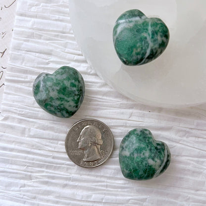 1" Mini Rich Jade Heart