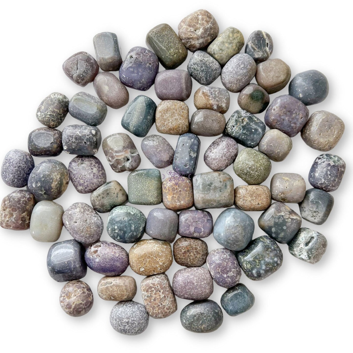 Grape Agate Tumbled Stones