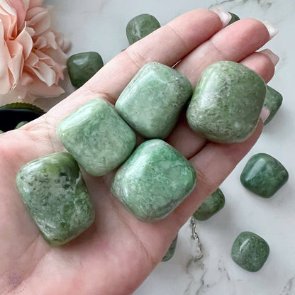 Grossular Green Garnet Tumbled Stones