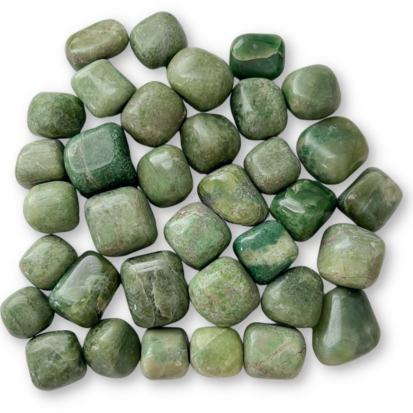 Grossular Green Garnet Tumbled Stones