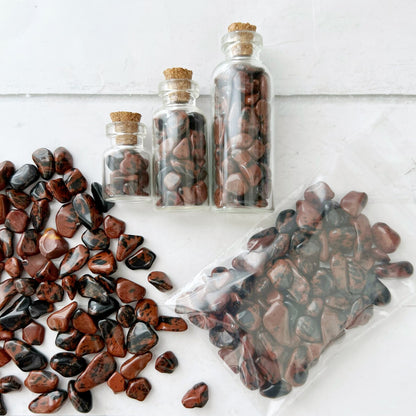 Mahogany Obsidian Crystal Chips