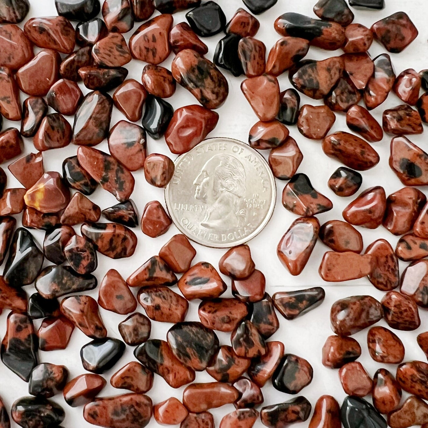 Mahogany Obsidian Crystal Chips