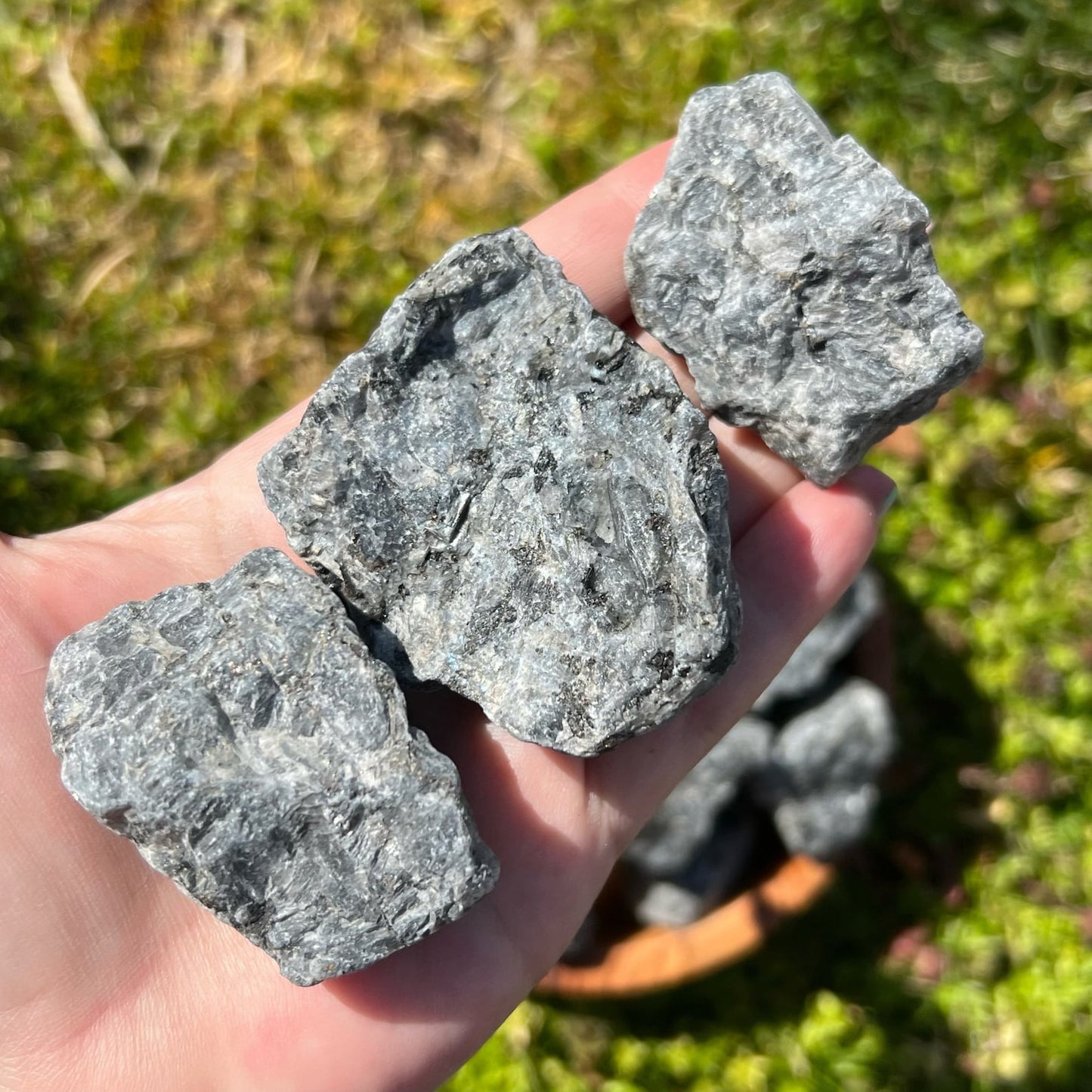 Raw Larvikite Stones