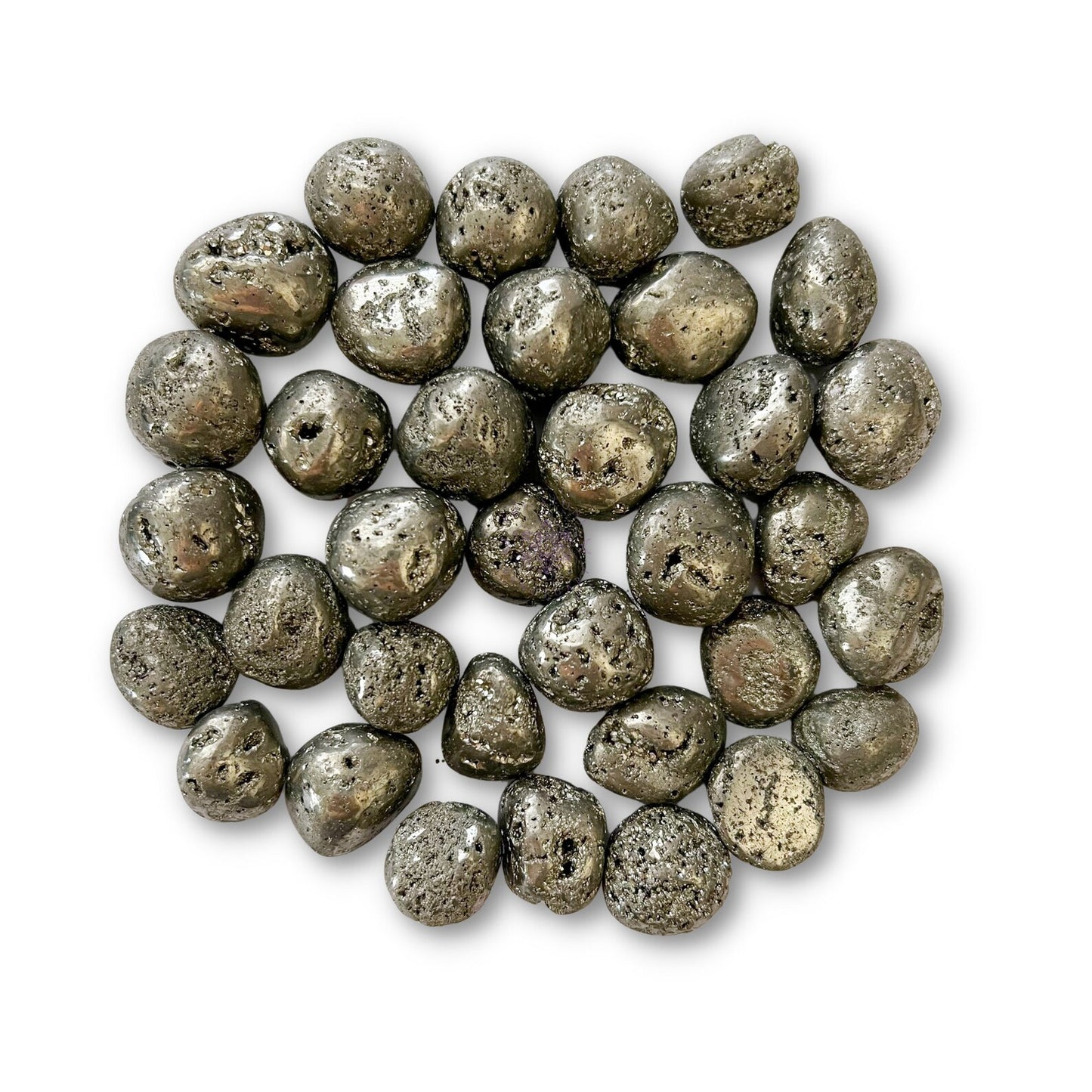 Pyrite Tumbled Stones