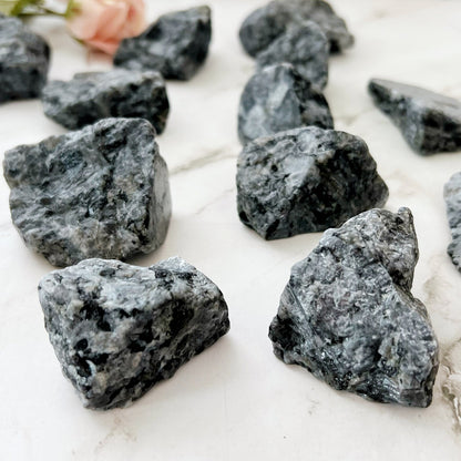 Raw Larvikite Stones