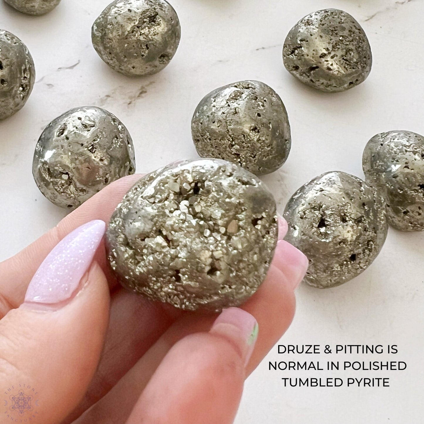 Pyrite Tumbled Stones