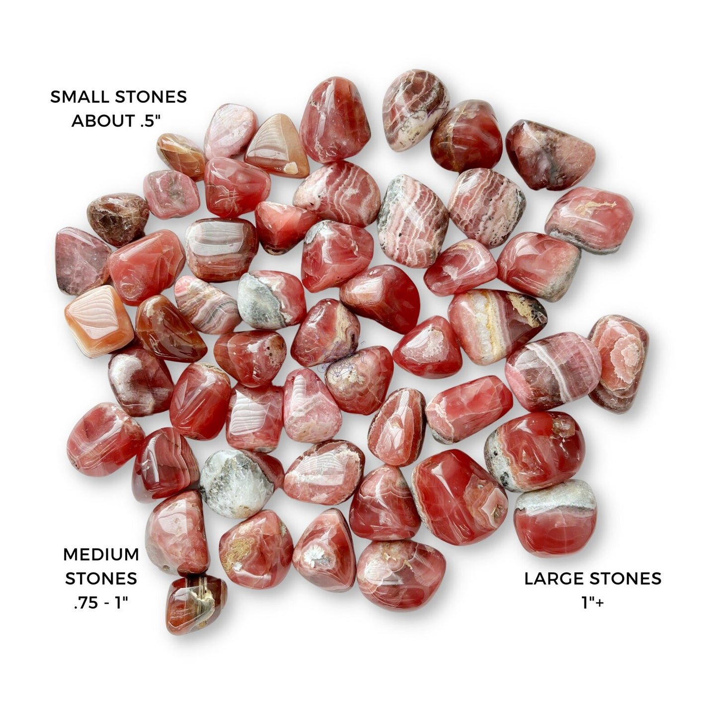 Grade EX Rhodochrosite Tumbled Stones