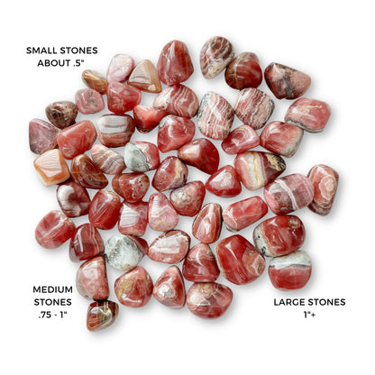 Grade EX Rhodochrosite Tumbled Stones