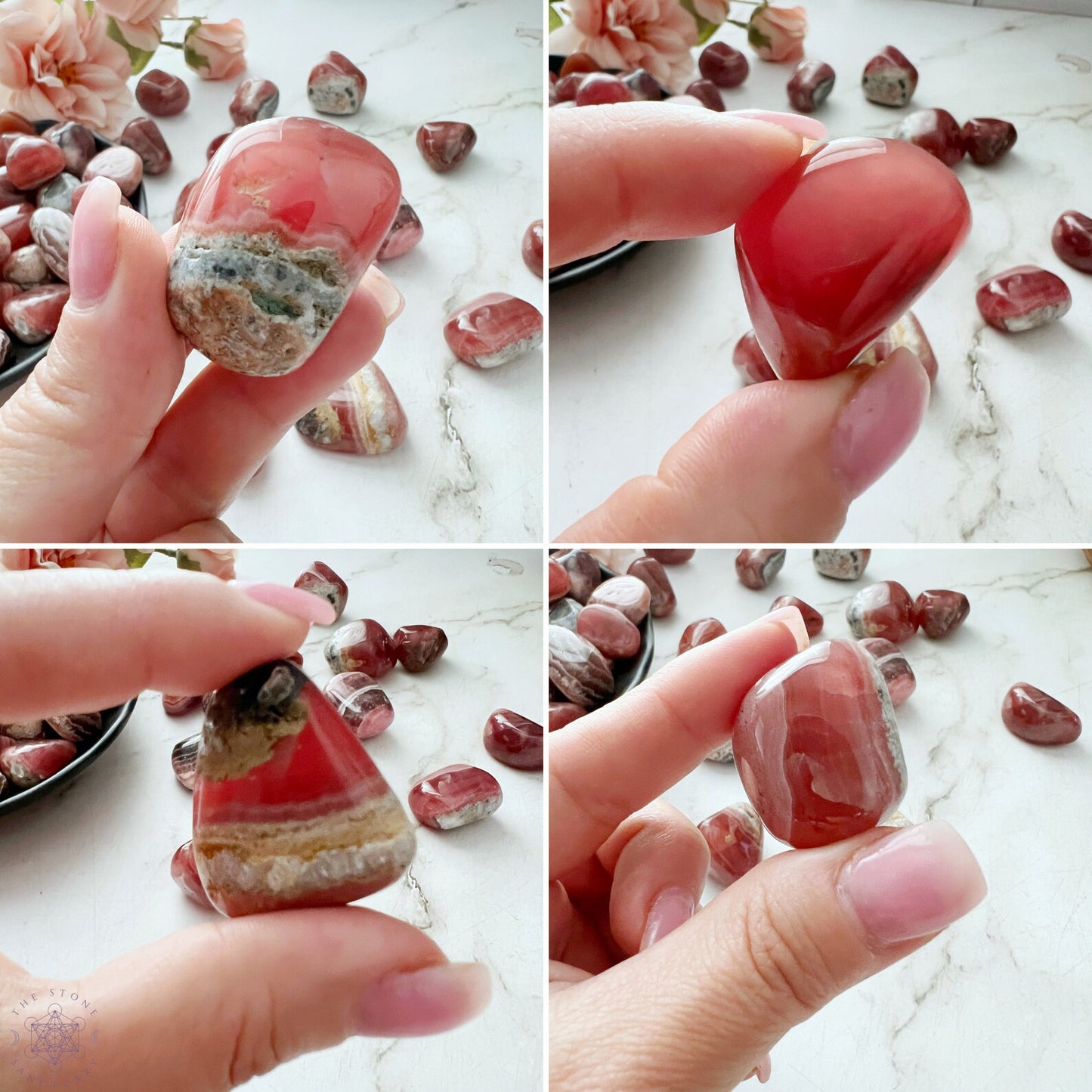 Grade EX Rhodochrosite Tumbled Stones