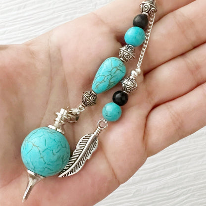 Turquoise Howlite Seferoth Pendulum