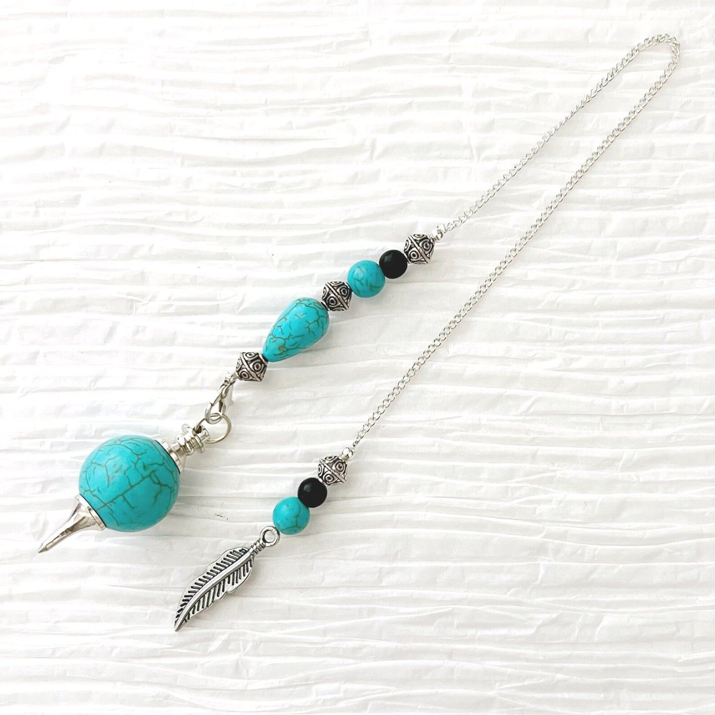 Turquoise Howlite Seferoth Pendulum