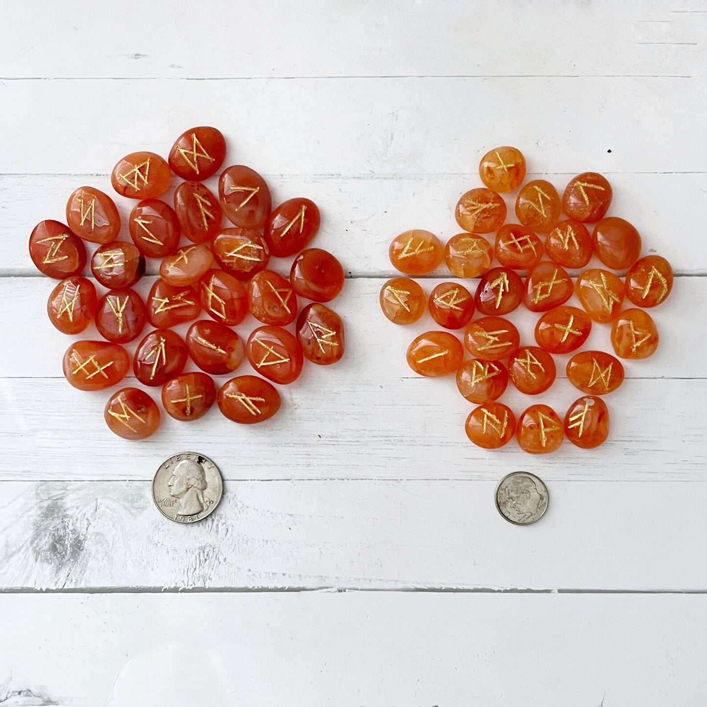 Carnelian Elder Futhark Runes