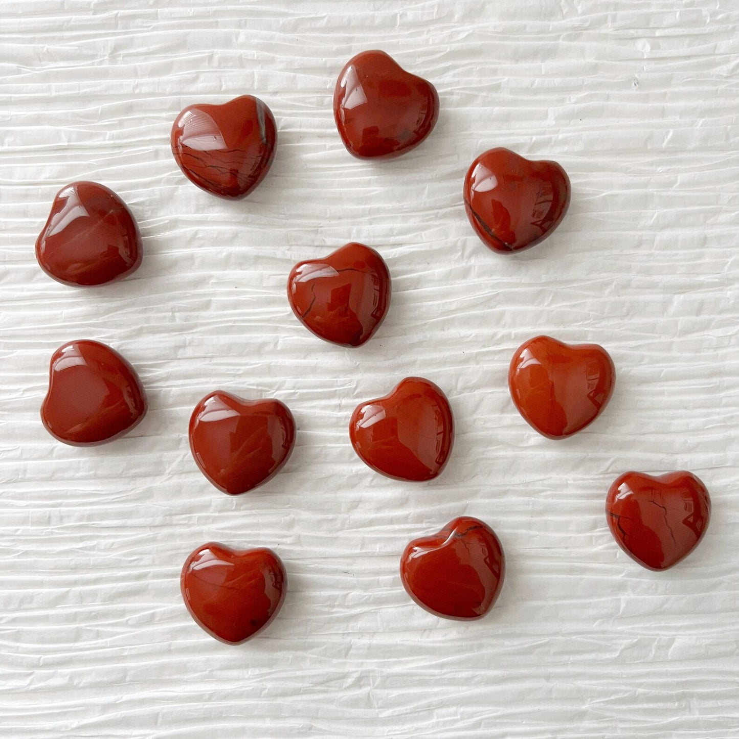 1" Mini Red Jasper Heart