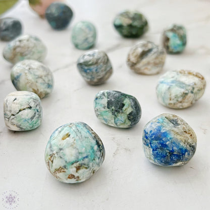 Azurite Malachite Tumbled Stones