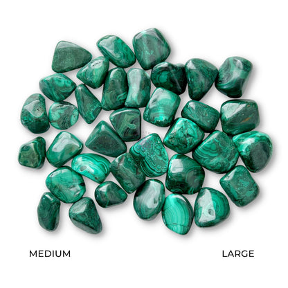 Malachite Tumbled Stones