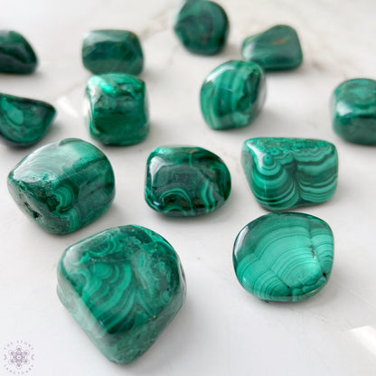 Malachite Tumbled Stones