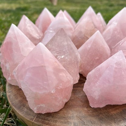 2-4" Rose Quartz Top Polished Points