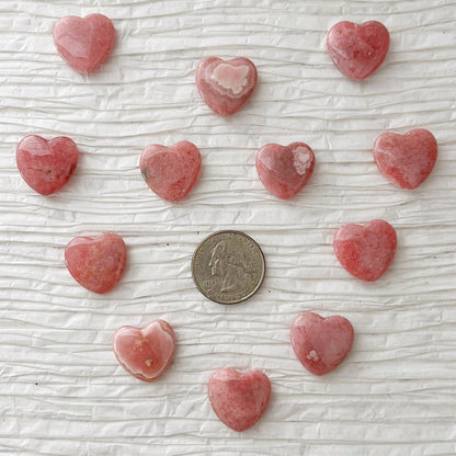 20mm Mini Rhodochrosite Heart