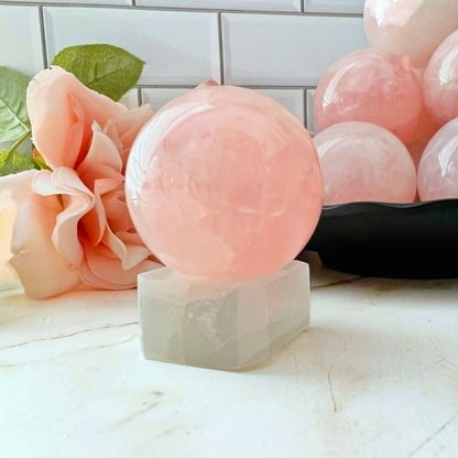 40mm Rose Quartz Sphere