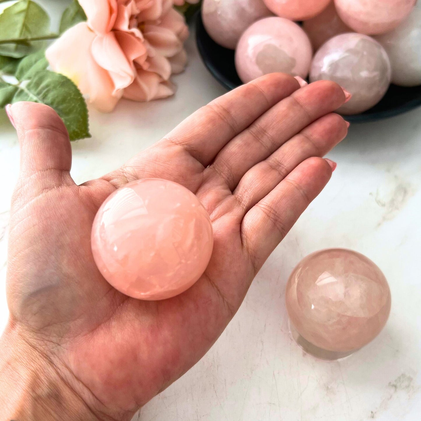 40mm Rose Quartz Sphere