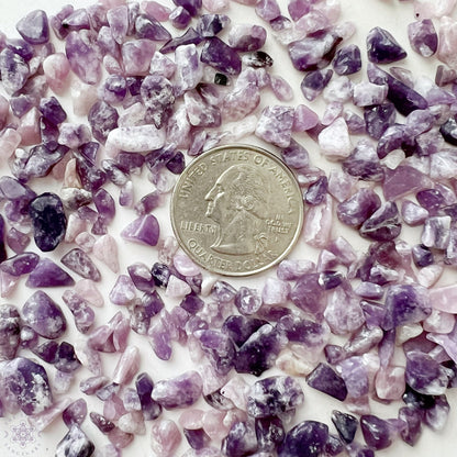 Lepidolite Crystal Chips