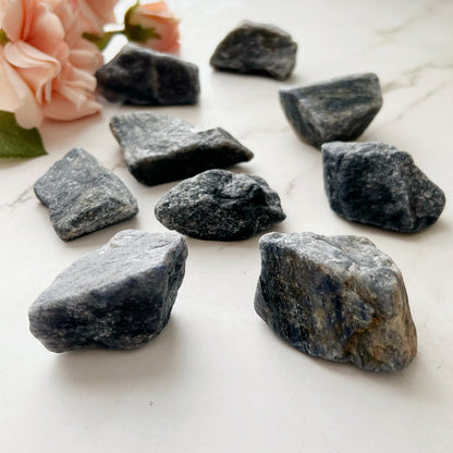 Raw Sapphire Blue Aventurine Stones