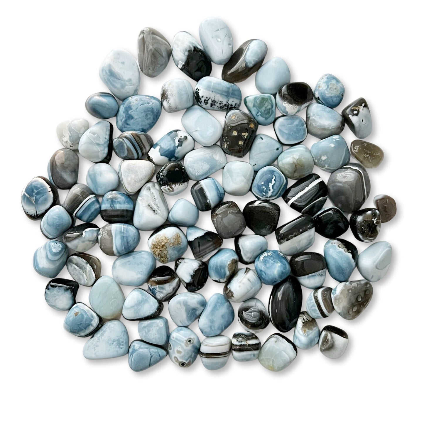 Owyhee Blue Opal Tumbled Stones