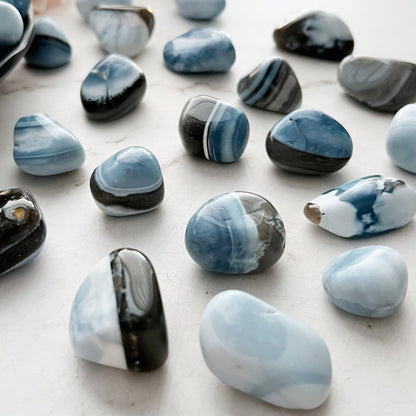 Owyhee Blue Opal Tumbled Stones