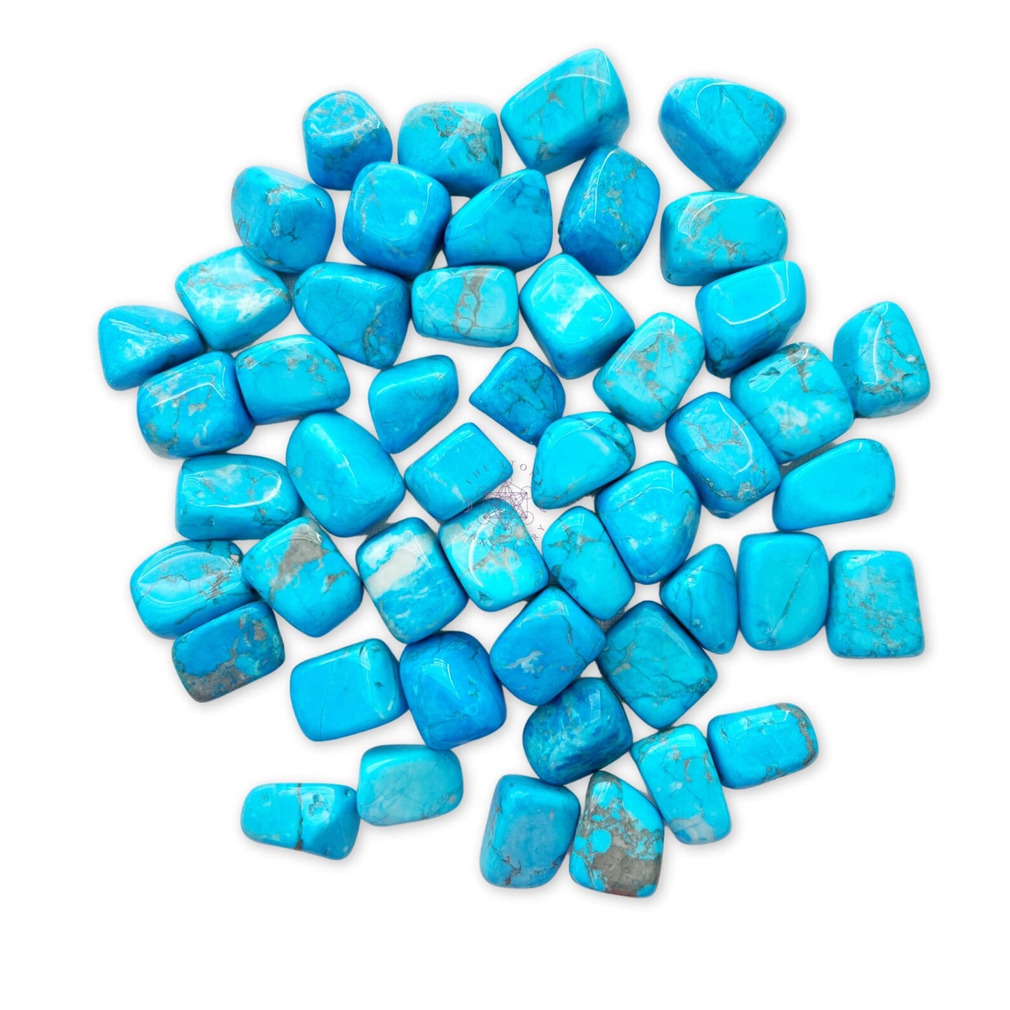 Blue Howlite Tumbled Stones