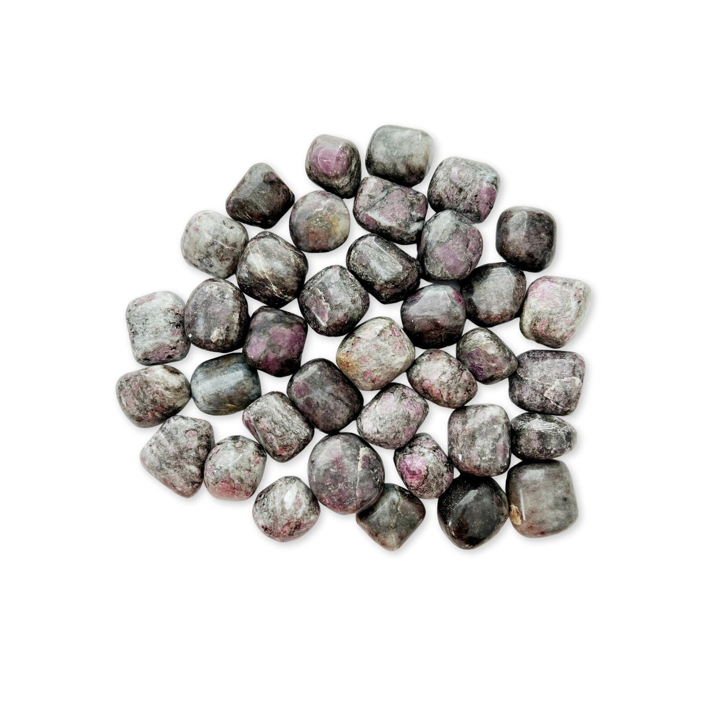 Garnet in Astrophyllite Tumbled Stones