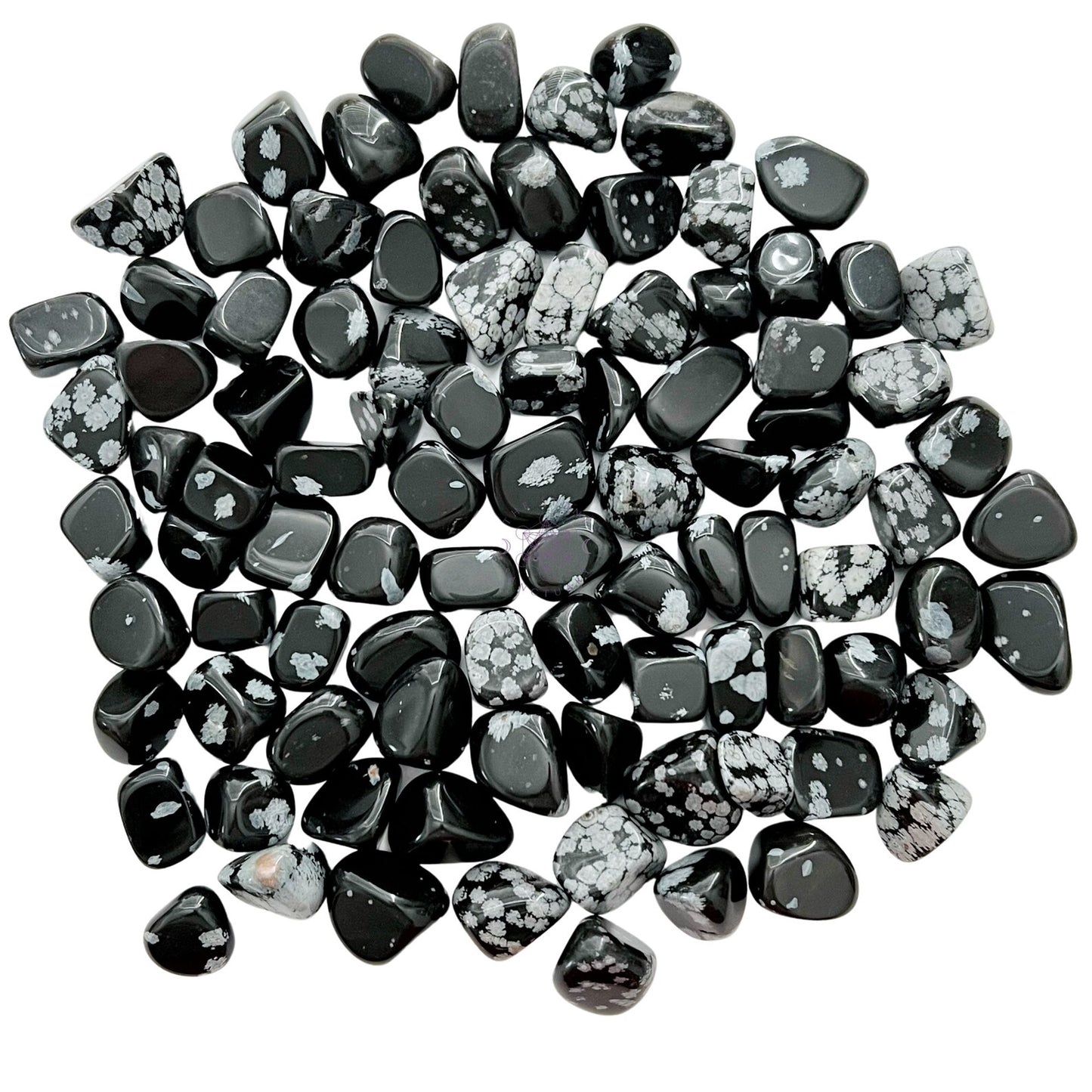 Snowflake Obsidian Tumbled Stones