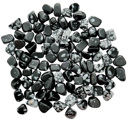 Snowflake Obsidian Tumbled Stones