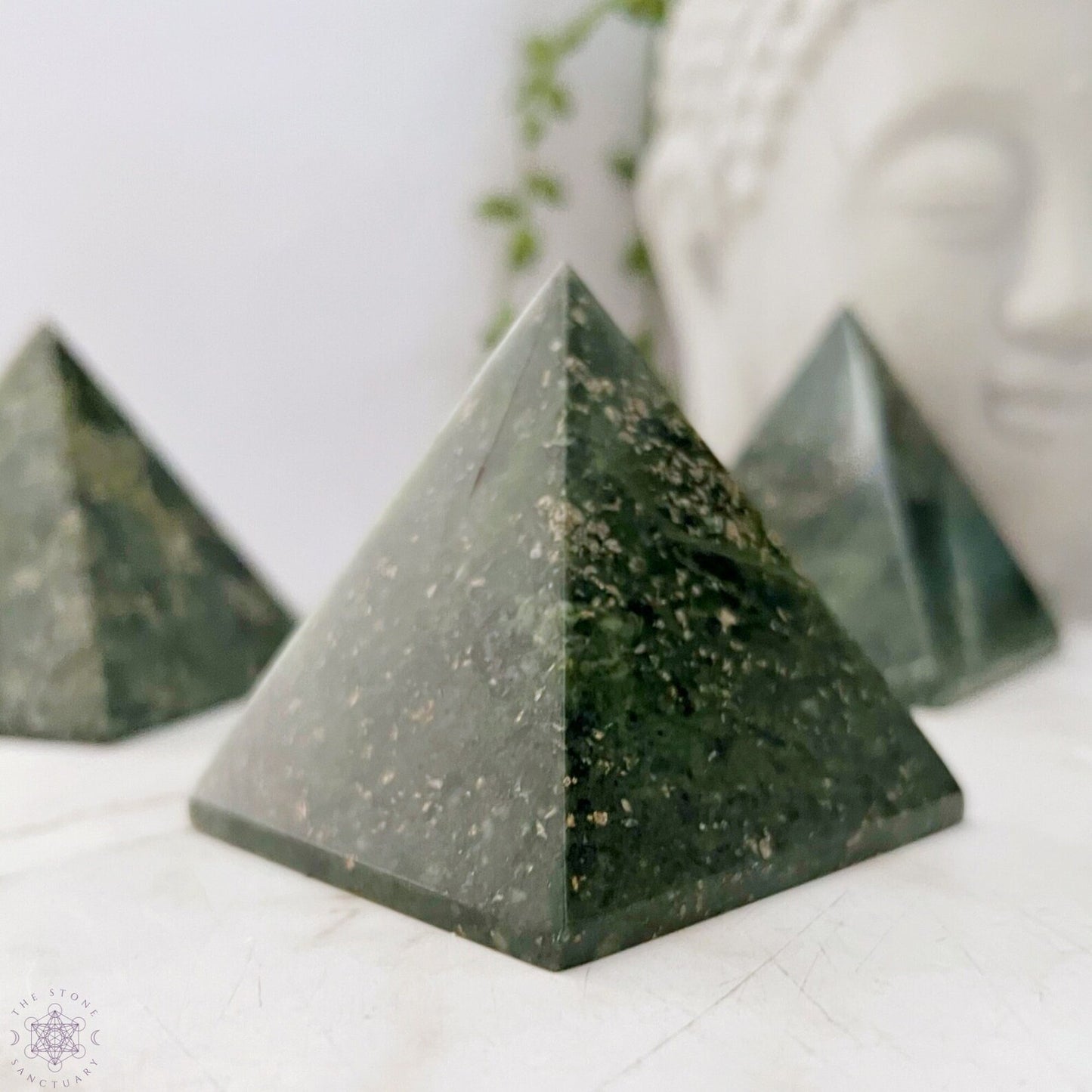 2.25" Nephrite Jade Pyramid