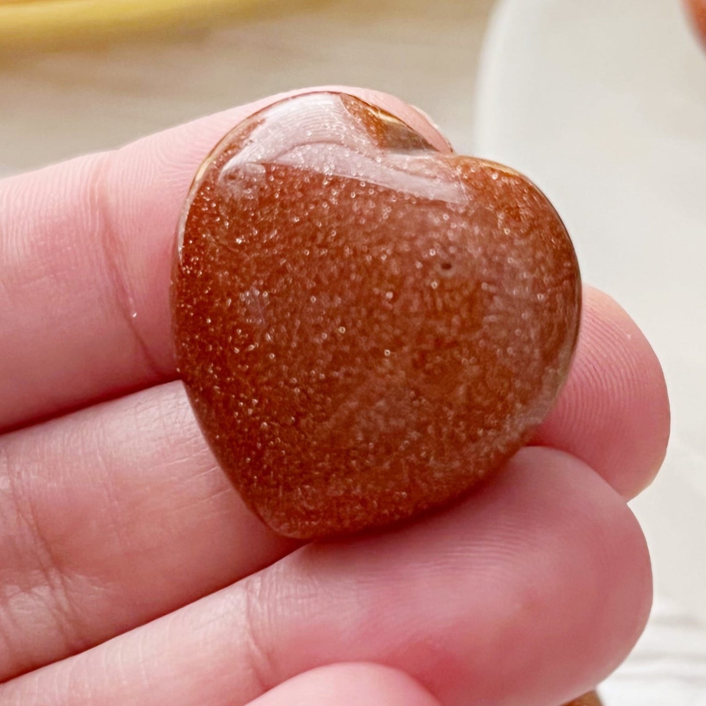 1" Mini Goldstone Heart