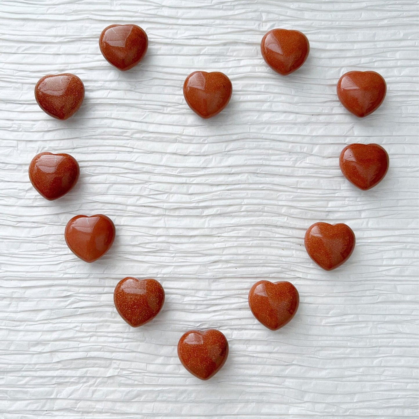 1" Mini Goldstone Heart