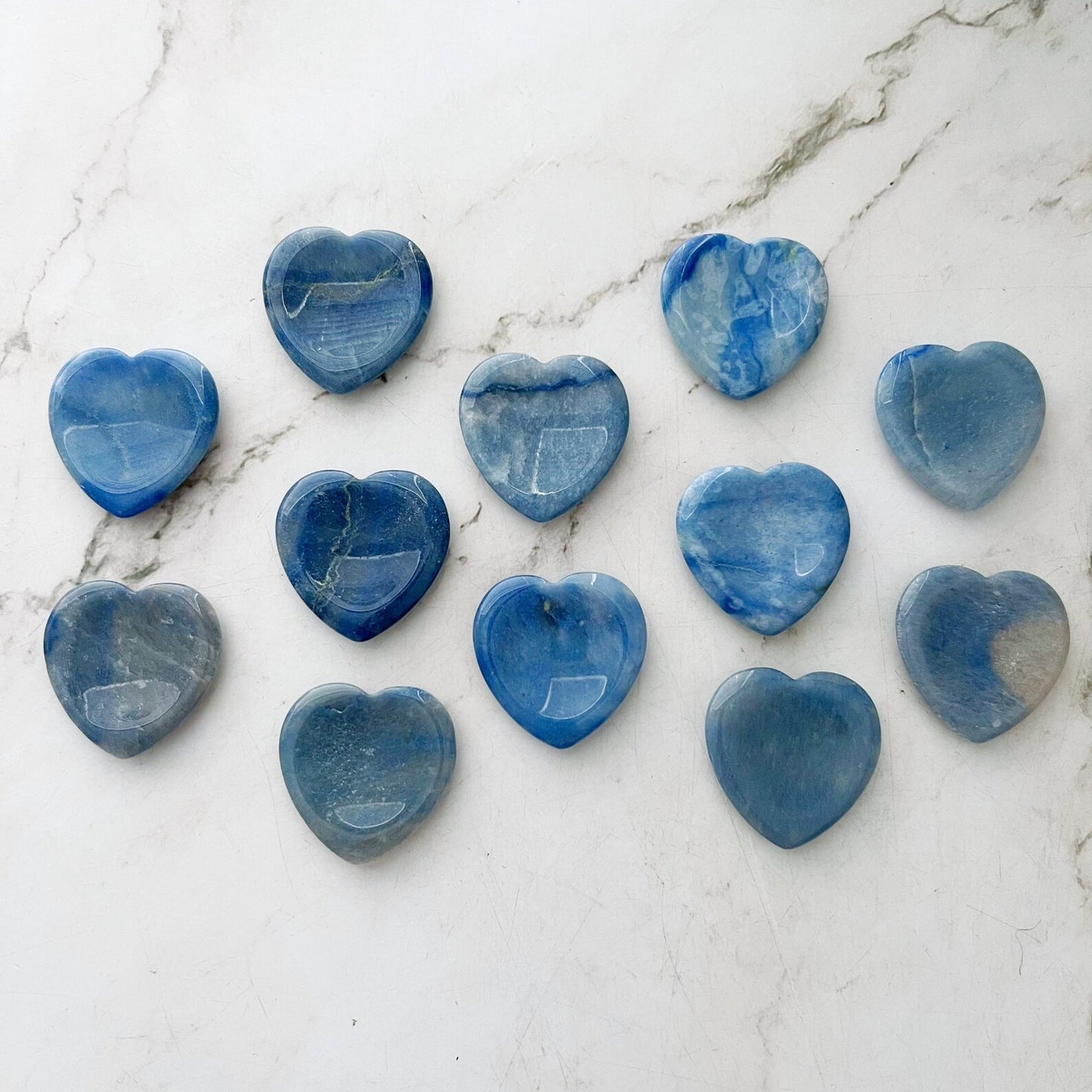 Blue Aventurine Heart Shaped Worry Stone