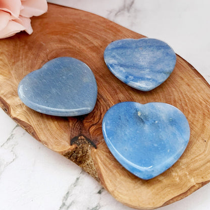 Blue Aventurine Heart Shaped Worry Stone