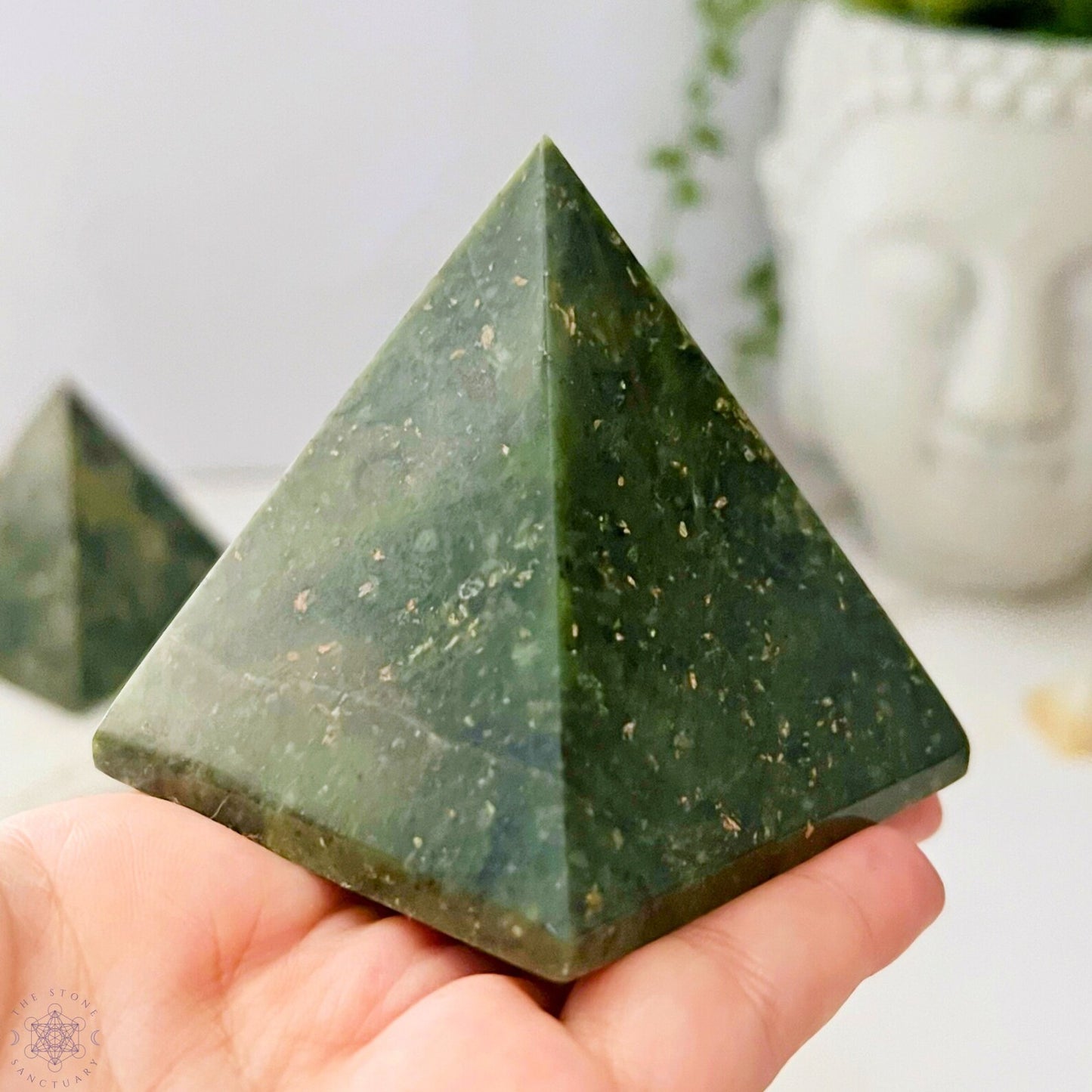 2.25" Nephrite Jade Pyramid