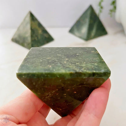 2.25" Nephrite Jade Pyramid