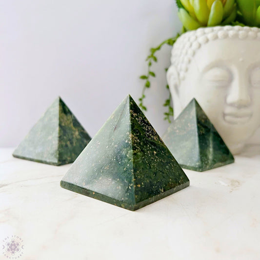 2.25" Nephrite Jade Pyramid