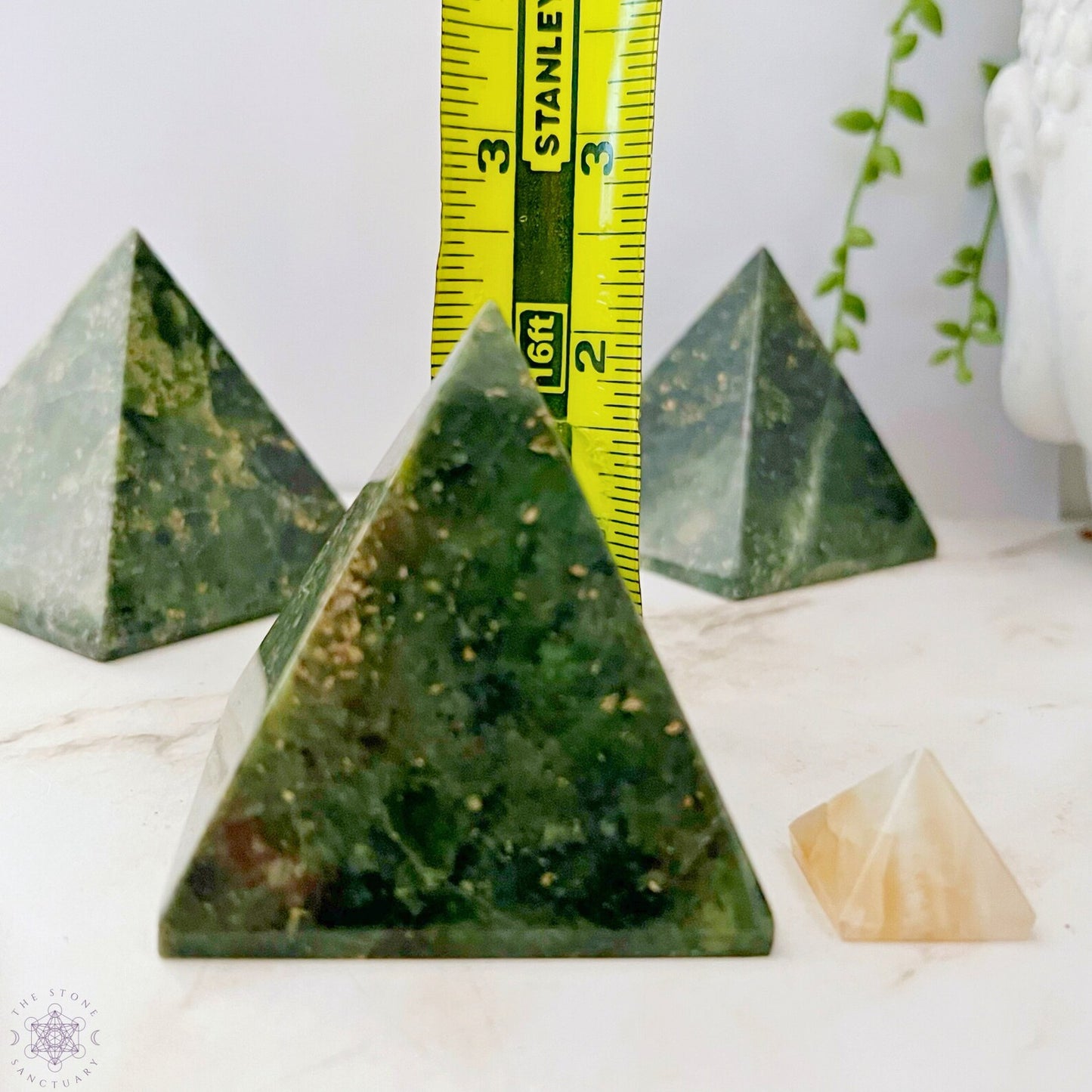 2.25" Nephrite Jade Pyramid