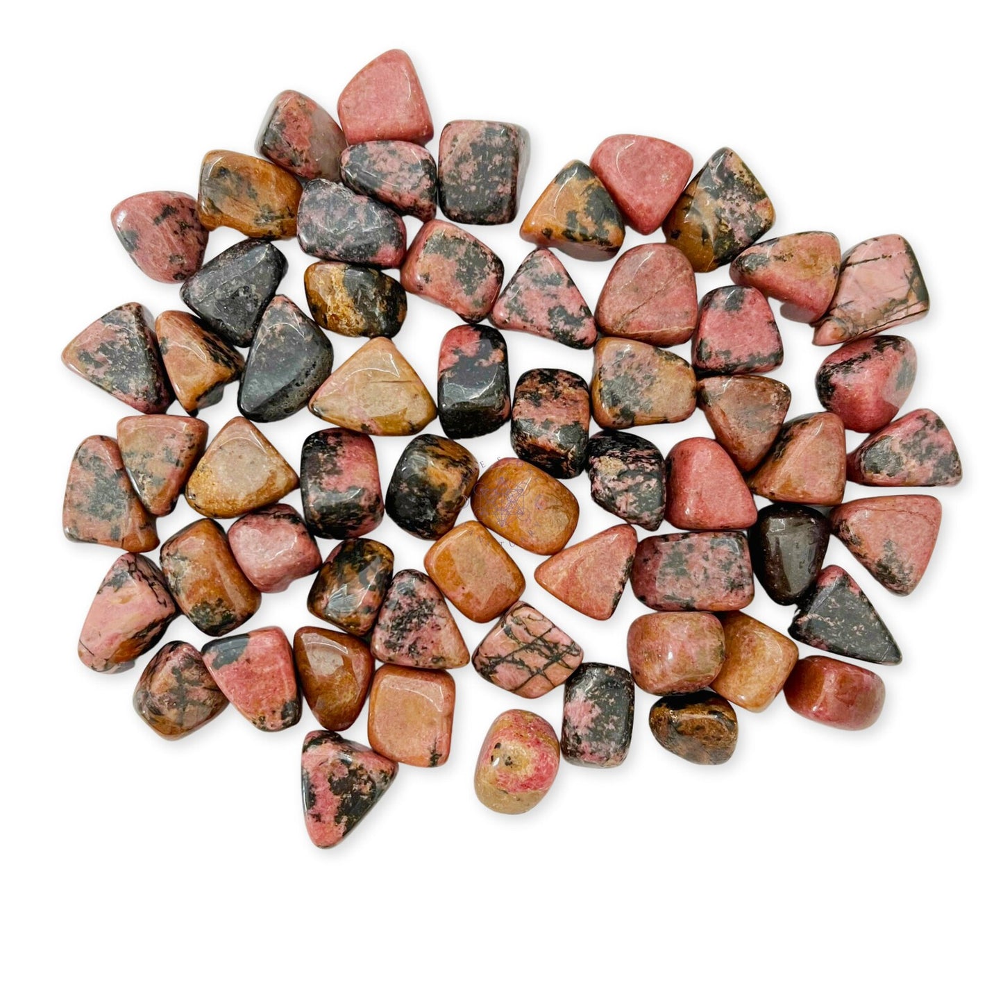 Raspberry Rhodonite Tumbled Stones