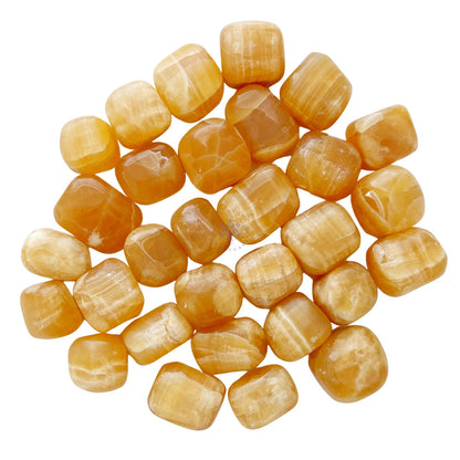 Honey Calcite Tumbled Stones