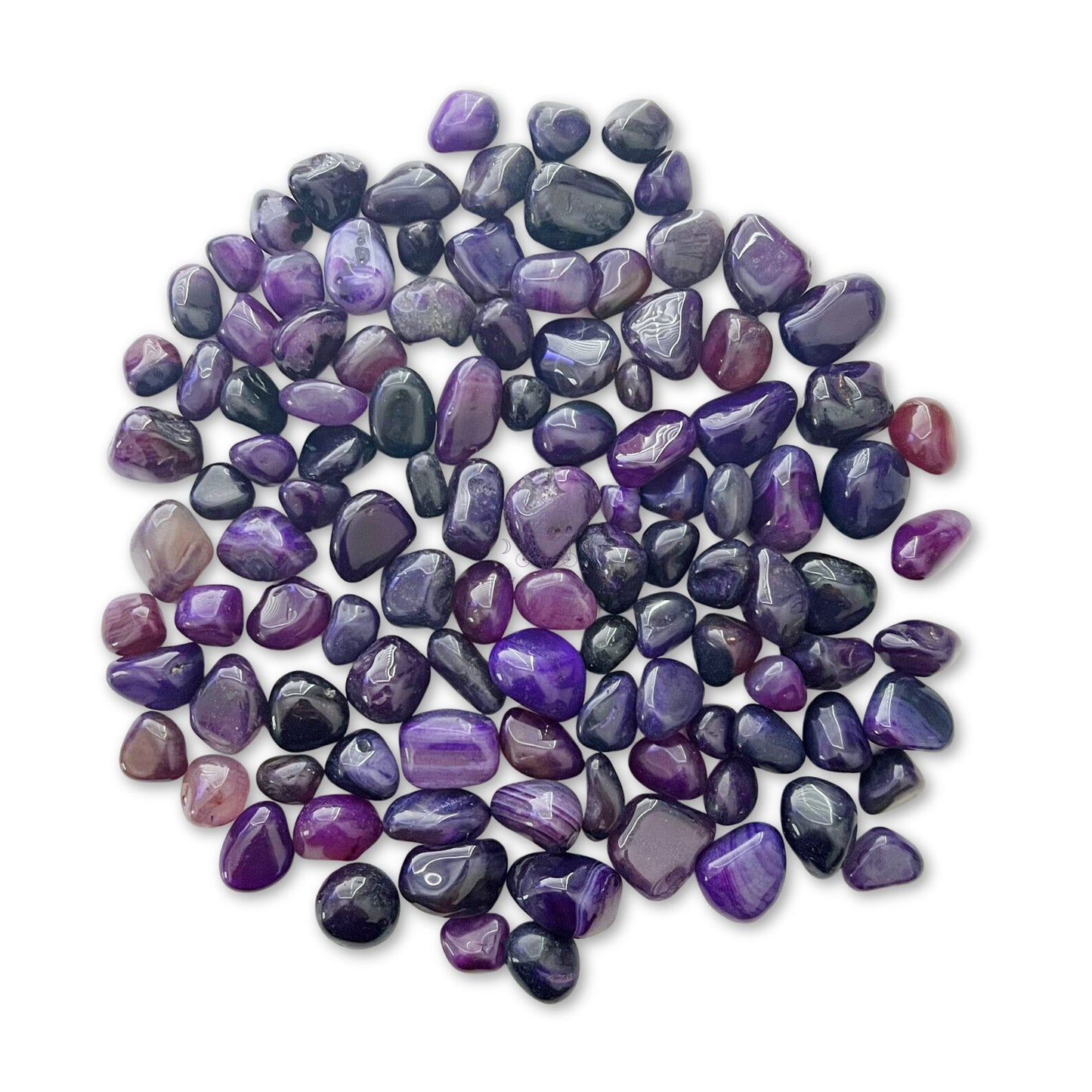 Purple Agate Tumbled Stones