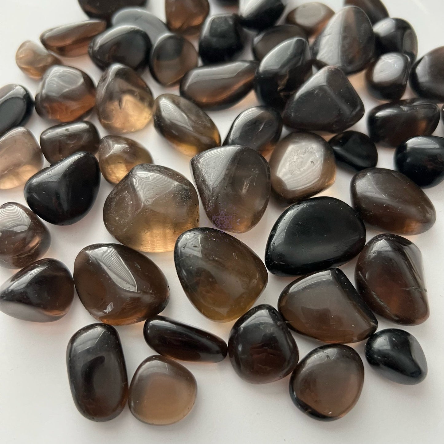 Dark Smoky Quartz Tumbled Stones