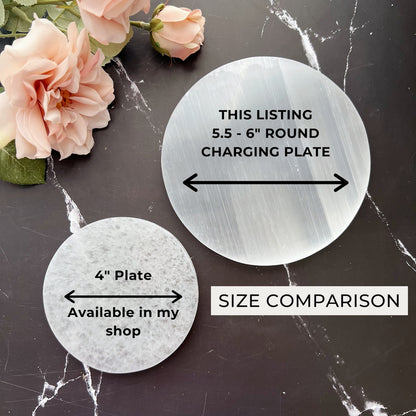 5.5" Round Selenite Charging Plate